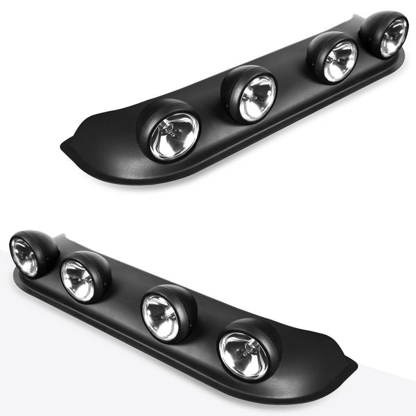 4X4 Black Housing NEO Clear Lens Off-Road Roof Top Mounted Rally Fog Light Lamp White
