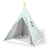 Copy of Giant Cotton Canvas Kids Teepee Wigwam Children Pretend Play Tent Indoor Outdoor Party - green