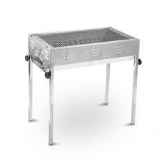 Stainless Steel Portable Outdoor BBQ Barbecue Grill Set Charcoal Kebab Picnic Camping Sets