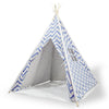 Giant Cotton Canvas Kids Teepee Wigwam Children Pretend Play Tent Indoor Outdoor Party - navy