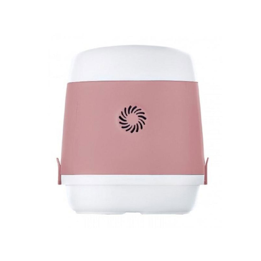Pakeway Tomcat Cat Litter Box Fully Enclosed Kitty Tray Toilet Odor Control Basin Large - pink
