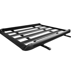 1.6M Aluminium Alloy Car 4WD 4x4 Roof Rack Basket Cargo Luggage Carrier Box Bar Black
