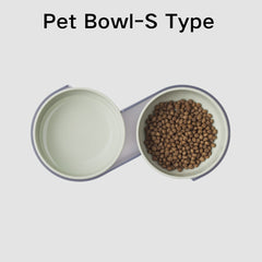 Pidan Elevated Cat Dog Double Dual Feeding Raised Bowls Bowl Set Tilted Stand