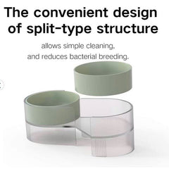 Pidan Elevated Cat Dog Double Dual Feeding Raised Bowls Bowl Set Tilted Stand