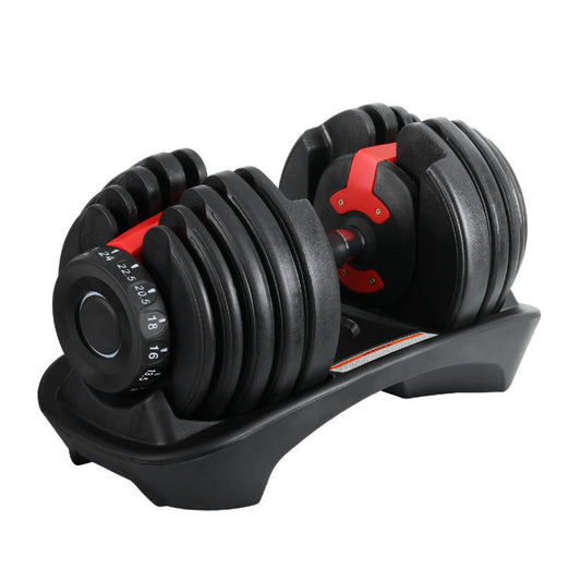 24kg Adjustable Dumbbell Dumbbells Set Weight Plates Home Gym Fitness Exercise Equipment