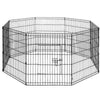 8 Panel Pet Dog Playpen Puppy Exercise Cage Enclosure Fence Play Pen