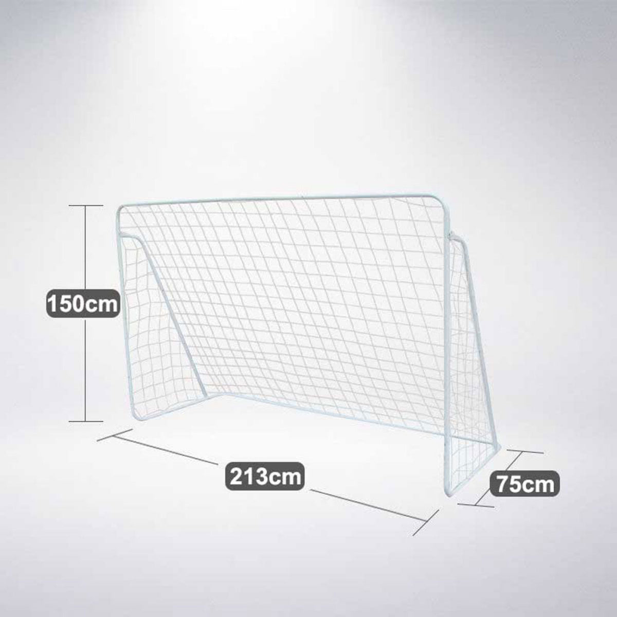 2 x Portable Soccer Goal Post Net Steel Frame Outdoor Football Training Practice