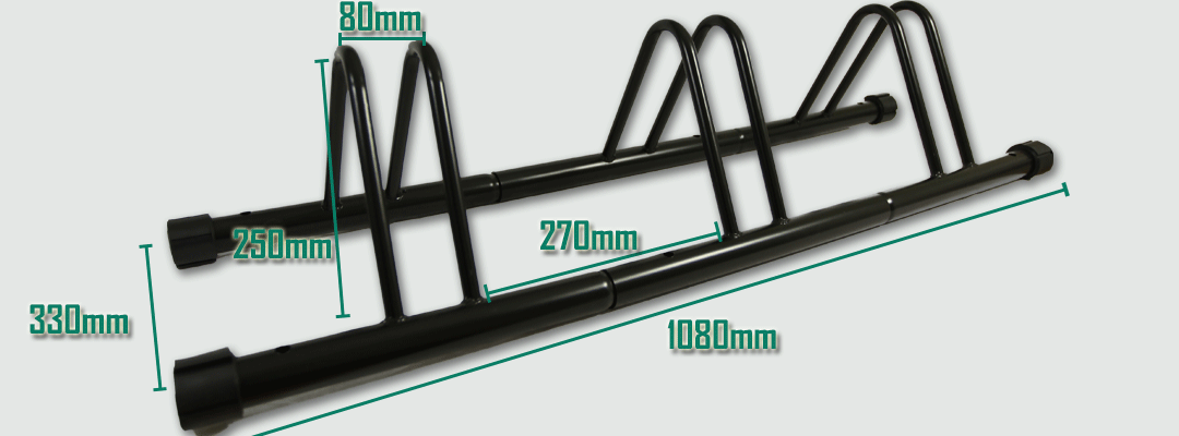 1 - 3 Bike Floor Parking Park Organize Holder Rack Storage Stand Bicycle Cycling