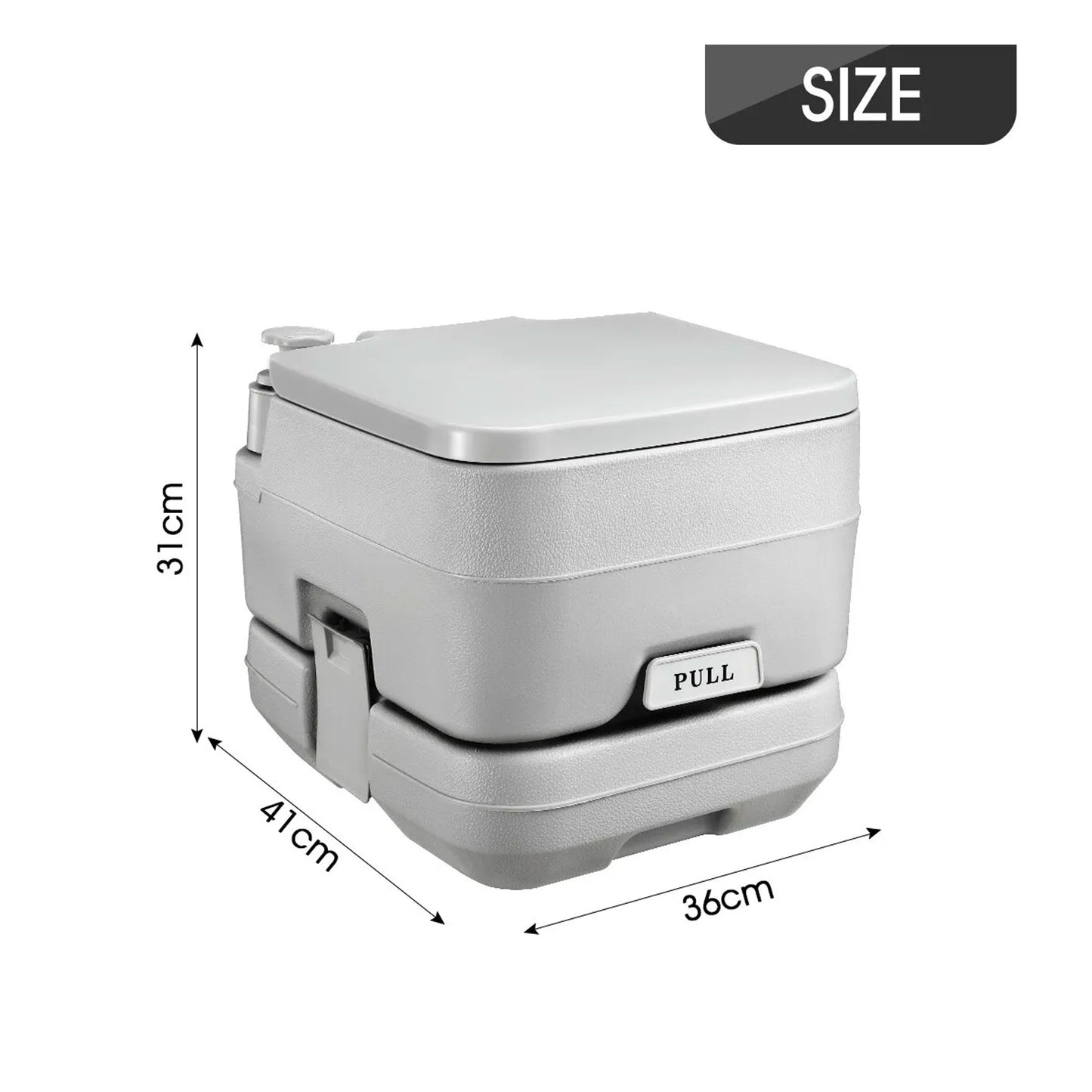 10L Outdoor Portable Camping Travel Toilet Flushable Potty Camp Caravan Boating