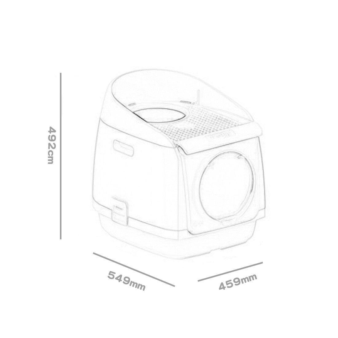 Pakeway Tomcat Cat Litter Box Fully Enclosed Kitty Tray Toilet Odor Control Basin Large - green