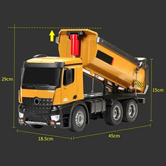 Huina 1/14 RC Engineering Construction Dump Truck Remote Control Toy Kids Gift