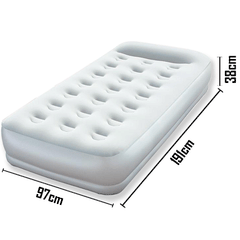 Bestway Restaira Single Air Bed Inflatable Mattress Built-in Electric Pump Camp