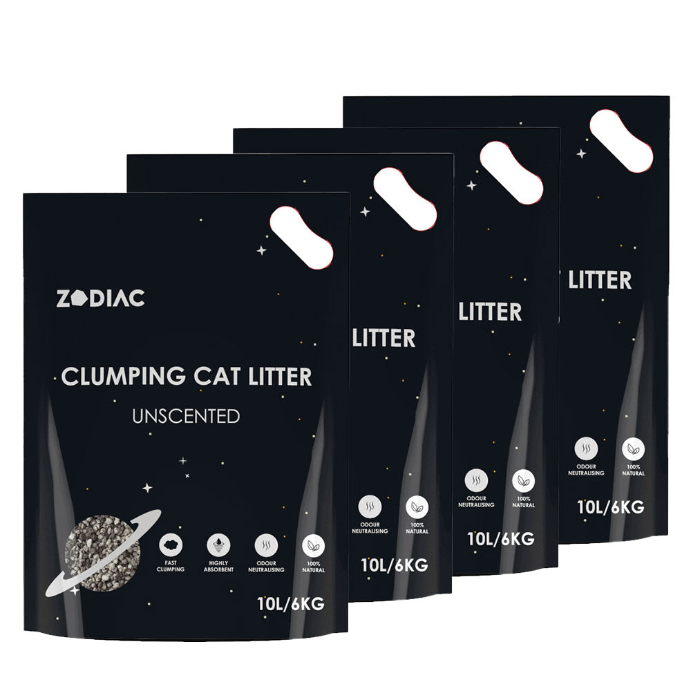 Zodiac Premium Dust Free Clumping Bentonite Cat Litter Unscented 40L / 24kg