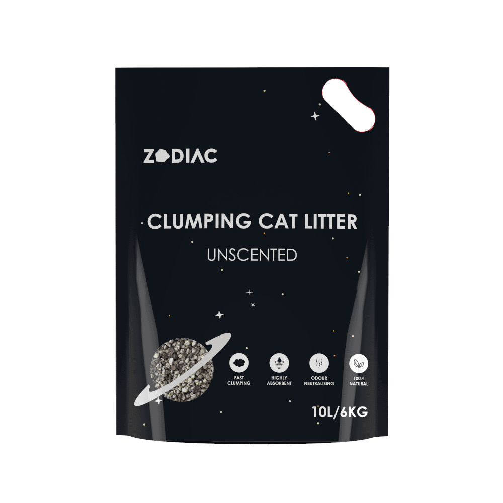 Zodiac Premium Dust Free Clumping Bentonite Cat Litter Unscented 10L / 6kg