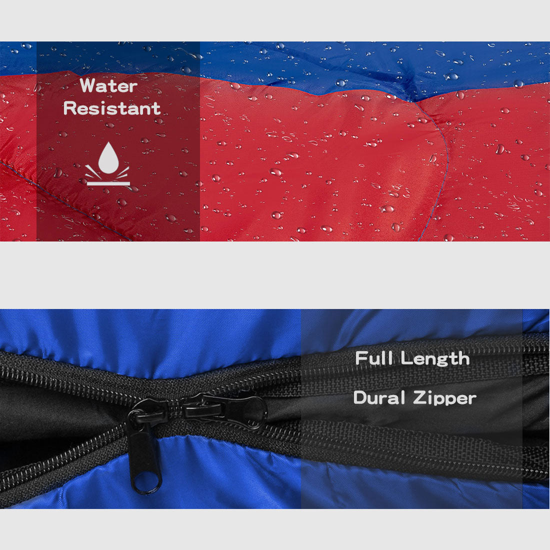 '-20°C Sleeping Bag Bags Single Outdoor Camping Hiking Tent Winter Thermal Flannel