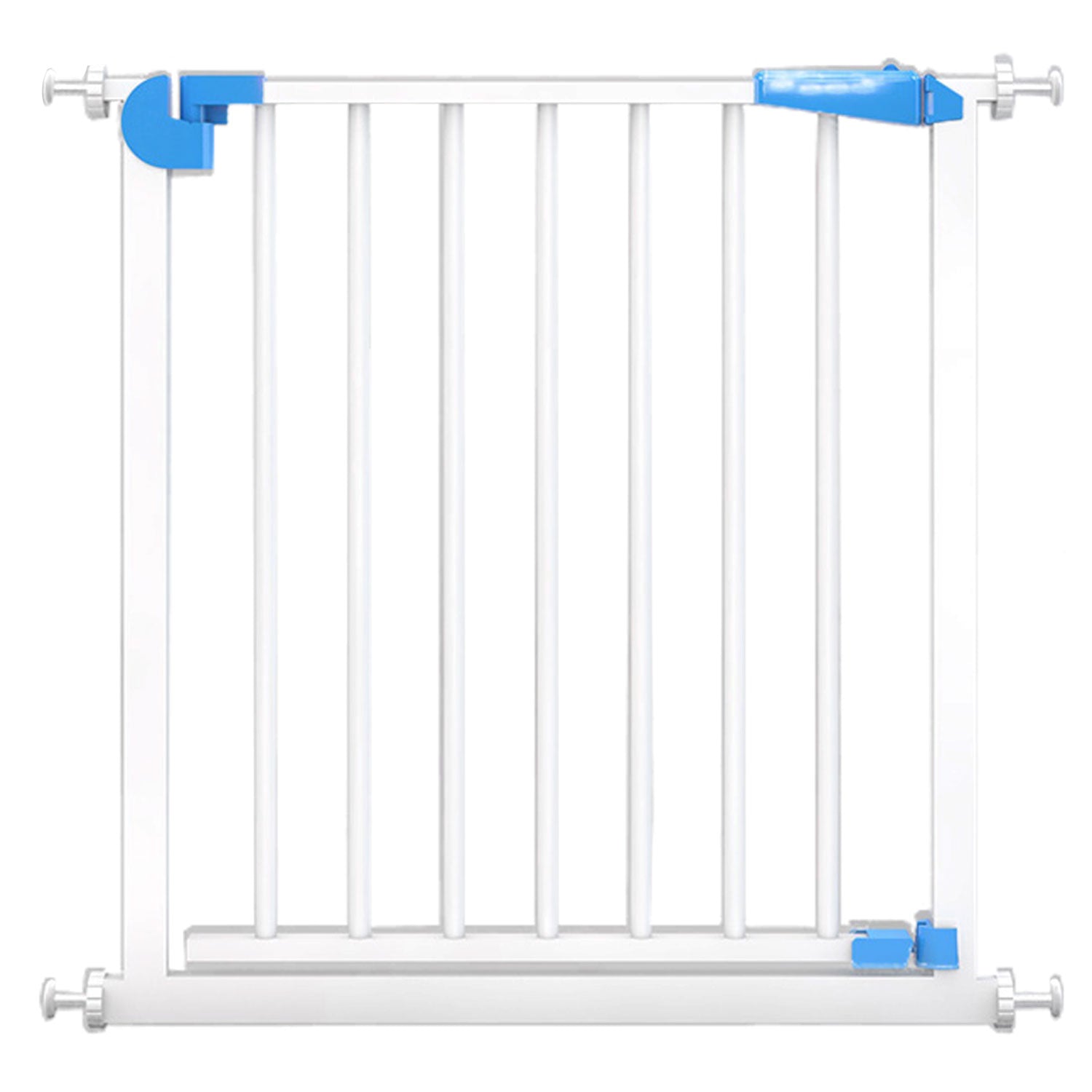 Adjustable Baby Pet Child Kid Safety Security Gate Stair Barrier Door Extension Blue