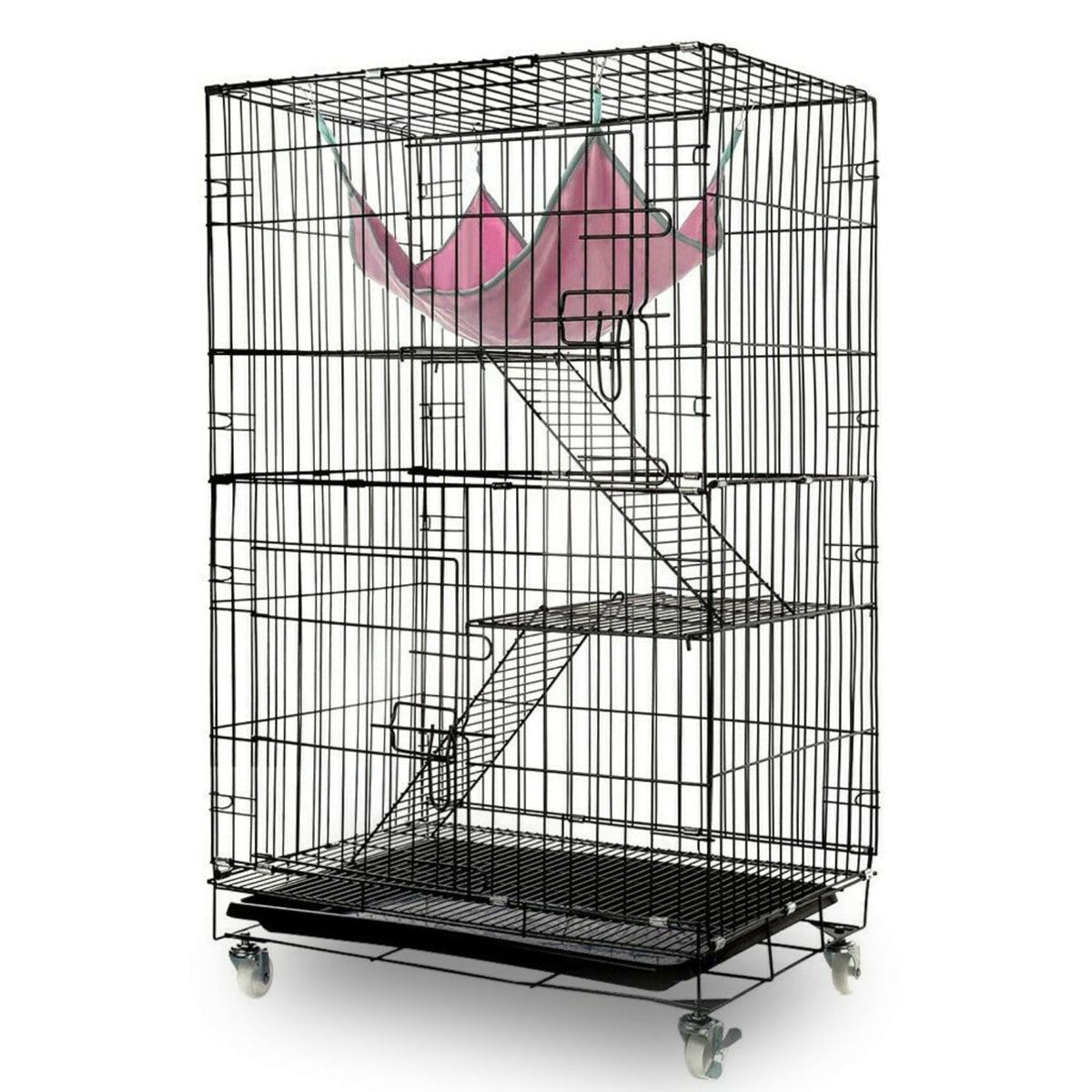  3 Level Rabbit Bird Cage Ferret Parrot Aviary Cat Rat Aviary Budgie Hamster Pet Cages Castor XL