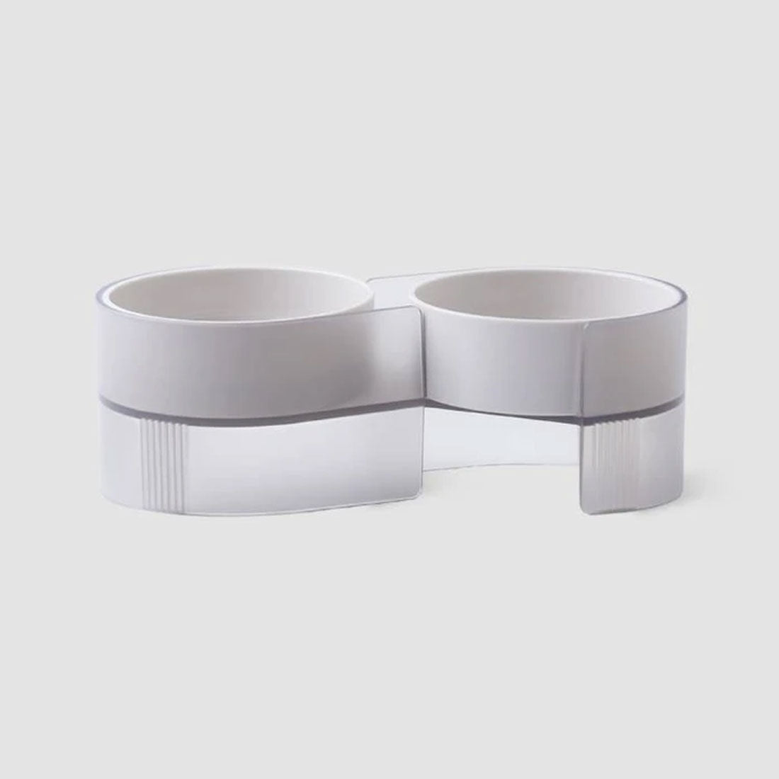 Pidan Elevated Cat Dog Double Dual Feeding Raised Bowls Bowl Set Tilted Stand