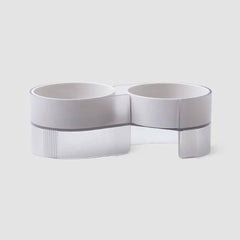 Pidan Elevated Cat Dog Double Dual Feeding Raised Bowls Bowl Set Tilted Stand