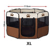 8 Panel Pet Dog Cat Crate Play Pen Bags Kennel Portable Tent Playpen Puppy Cage Extra Large